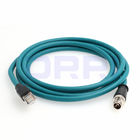 M12 Flexibele die Ethernet-Kabel, 8 Pool aan de Interfacecat6 Beschermde Kabel van RJ45 Gigabit Ethernet wordt x-gecodeerd