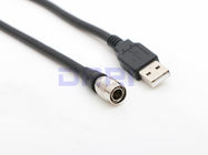 mannelijke Hirose USB de machtskabel van 12V 4pin voor GEZOEM F4/F8, Correcte Apparaten 688 633 664
