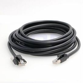 De zwarte Flexibele Ethernet Kabel van Kleurenpvc RJ45